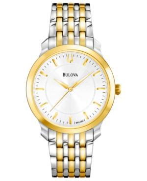 Bulova Watch, Women's Two-tone Stainless Steel Bracelet 32mm 98l160