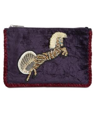Steve Madden Velvet Pegasus Small Convertible Pouch