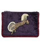 Steve Madden Velvet Pegasus Small Convertible Pouch