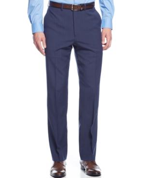 Ryan Seacrest Distinction Blue Glen Plaid Pants
