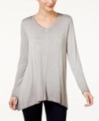 Style & Co. V-neck Bridge Hem Top, Only At Macy's