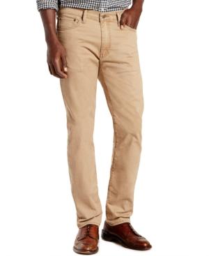 Levi's Men's 513 Slim-straight Earth Khaki Twill Jeans