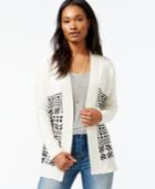 Maison Jules Open-front Fair Isle Cardigan, Only At Macy's