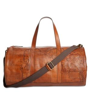 Patricia Nash Men's Map Leather Duffel Bag