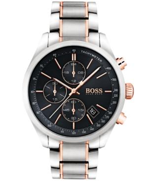 Boss Hugo Boss Men's Chronograph Grand Prix Two-tone Stainless Steel Bracelet Watch 44mm