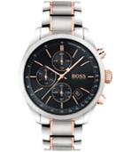 Boss Hugo Boss Men's Chronograph Grand Prix Two-tone Stainless Steel Bracelet Watch 44mm