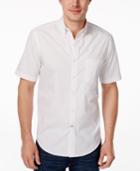 Club Room Men's Big And Tall Dot Print Short Sleeve Shirt