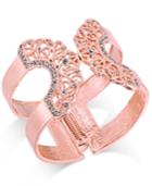 Inc International Concepts Pave Lace Hinged Cuff Bracelet, Created For Macy's