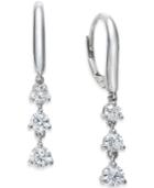 Diamond Triple Drop Earrings (1 Ct. T.w.) In 14k White Gold