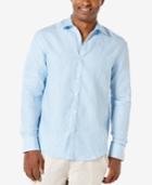 Cubavera Men's Gingham Linen Long-sleeve Shirt