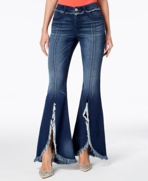 Inc International Concepts Frayed Tulip-hem Jeans, Created For Macy's