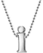 Alex Woo Initial I Pendant Necklace In Sterling Silver