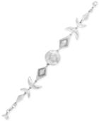 Lucky Brand Silver-tone Crystal Moonphase Flex Bracelet