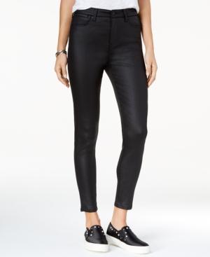 Celebrity Pink Juniors' H18 Coated Skinny Ankle Jeans