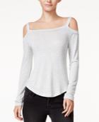 Chelsea Sky Striped Cold-shoulder Top, Only At Macy's