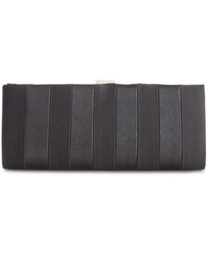 Adrianna Papell Frame Striped Satin Clutch