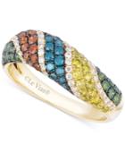Le Vian Exotics Multi-colored Diamond Ring (1 Ct. T.w.) In 14k Gold