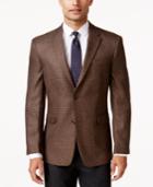 Tommy Hilfiger Brown Houndstooth Classic-fit Sport Coat