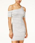 Material Girl Juniors' Striped One-shoulder Bodycon Dress, Only At Macy's