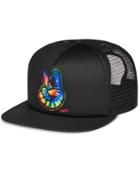 Neff Men's Jackson Black Graphic-print Logo Trucker Hat