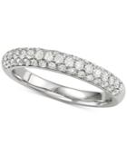 Diamond Pave Band (5/8 Ct. T.w.) In 14k White Gold