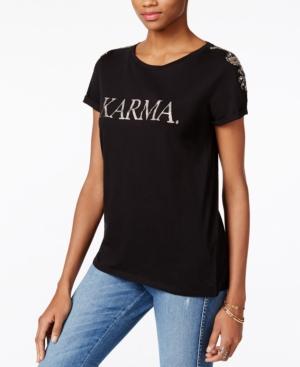 Guess Embellished Karma Graphic T-shirt