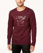 Guess Men's Stream Metallic Camouflage-print T-shirt