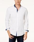 Armani Exchange Men's Chambray-trim Shirt