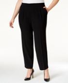 Calvin Klein Plus Size Pull-on Straight-leg Pants