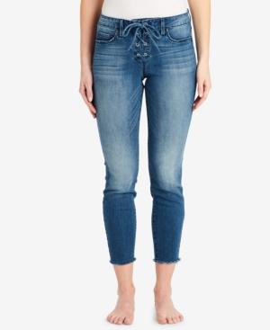 Jessica Simpson Kiss Me Lace-up Skinny Jeans
