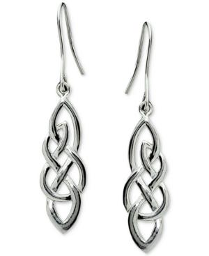 Filigree Drop Earrings In Sterling Silver