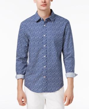 Tommy Hilfiger Men's Delaney Floral-print Cotton Shirt
