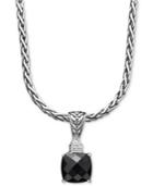 Balissima By Effy Onyx (5-1/5 Ct. T.w.) And Diamond Accent Pendant In Sterling Silver