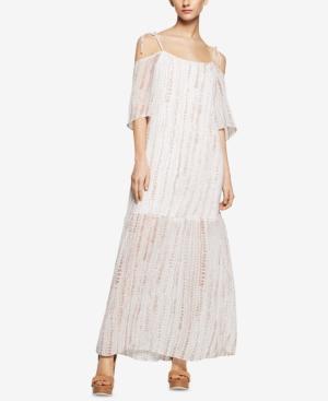 Bcbgeneration Cold-shoulder Tiered Maxi Dress