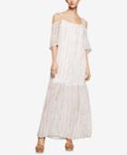 Bcbgeneration Cold-shoulder Tiered Maxi Dress