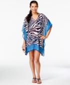 Tommy Bahama Combo-print Poncho Cover-up Women's Swimsuit