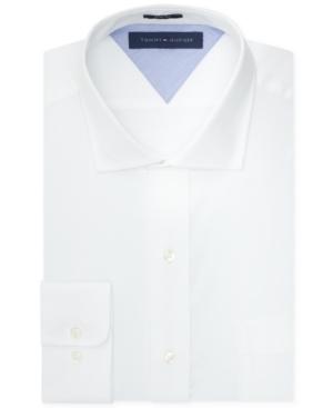 Tommy Hilfiger Easy Care Slim-fit White Solid Dress Shirt