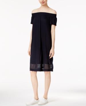 Armani Exchange Off-the-shoulder Shift Dress