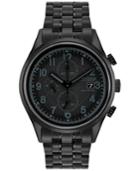 Citizen Men's Eco-drive Chronograph Black Stainless Steel Bracelet Watch 42mm Ca0625-55e