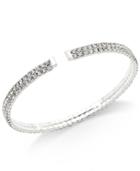 Inc International Concepts Crystal Double Row Cuff Bracelet, Only At Macy's