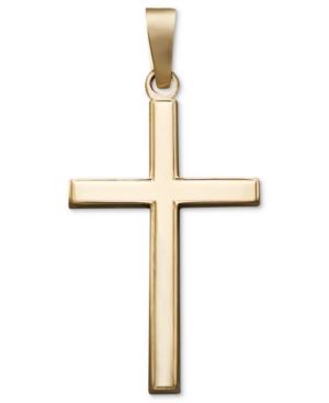 14k Gold Pendant, Traditional Cross