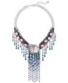 Swarovski Silver-tone Multi-stone Statement Necklace