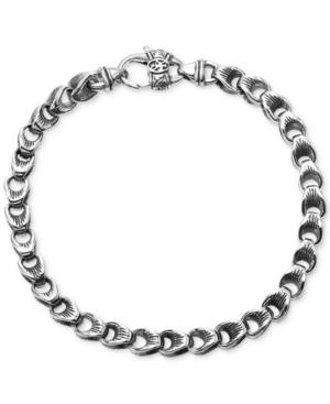Scott Kay Men's Textured Link Bracelet In Sterling Silver