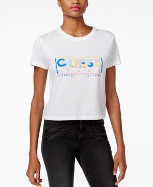 Guess Nicole Retro Logo Cropped T-shirt