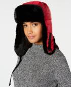 Dkny Quilted Faux-fur Trapper Hat, Created For Macy's