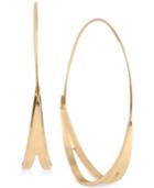 Kenneth Cole New York Gold-tone Cut-out Hoop Earrings