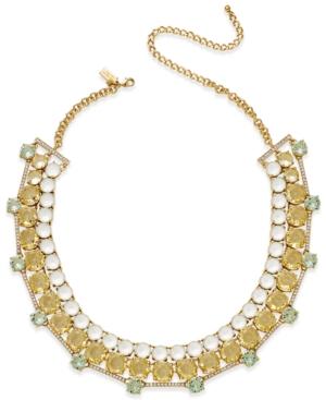 Kate Spade New York Gold-tone Carnival Crystal Collar Necklace