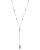 Giani Bernini Beaded Lariat Necklace In Sterling Silver, Created For Macy's
