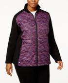 Ideology Plus Size Colorblocked Jacket, Created For Macy's