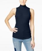 Inc International Concepts Ribbed Mock-turtleneck Sweater, Only At Macy's